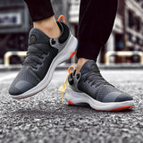 Men’s Summer Running Sneakers | Knit, Air Cushion Heel