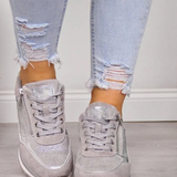 Women's Comfort Zip Sneakers | Stylish Orthopedic Footwear for Daily Support | Ergonomic, Durable, Easy-Care