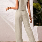 Women's Summer Co-Ord Set | Sleeveless, Wide Leg