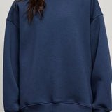 Verosha - Relaxed Fit Oversized Crew Neck Sweatshirt