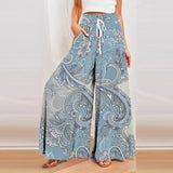 Marcella - Wide-leg printed trousers in a relaxed fit