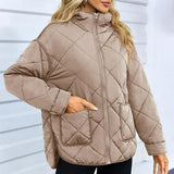 Scarletta - Elegant Padded Zip Jacket, Warm and Stylish
