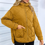 Scarletta - Elegant Padded Zip Jacket, Warm and Stylish