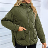 Scarletta - Elegant Padded Zip Jacket, Warm and Stylish