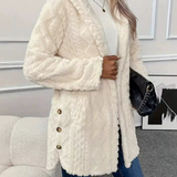 Jackie - Elegant Soft and Warm Hooded Jacket