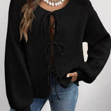 Romilly - Chic tie front knitted cardigan