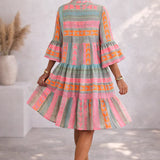 NOVA | Breezy Midi Dress in Vibrant Colors for Weekend Wear