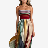 Alva™ Rainbow Maxi Pleated Skirt