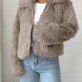 Rizza - Cosy Short Zip Jacket with Soft Faux Fur