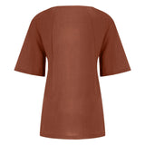 Women’s Casual Summer Shirt | Short Sleeve, Asymmetrical