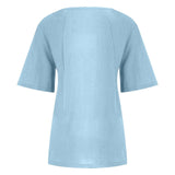 Women’s Casual Summer Shirt | Short Sleeve, Asymmetrical