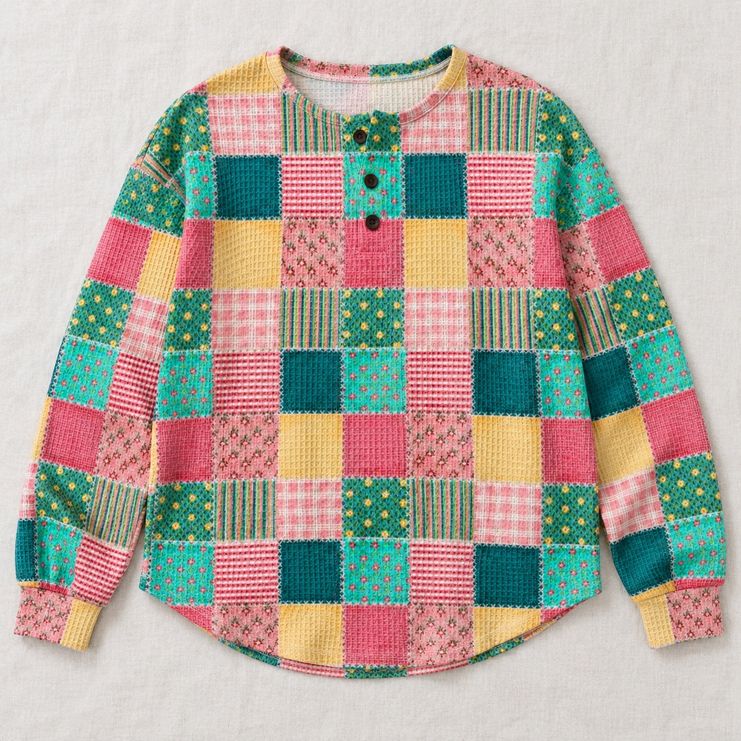 Agnes colorful patchwork sweater