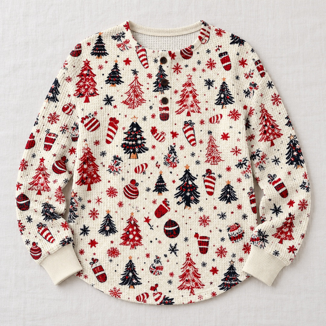 Anna cream christmas tree sweater