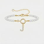 Gold Auden Initial Letter Bracelets