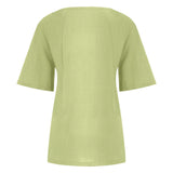 Women’s Casual Summer Shirt | Short Sleeve, Asymmetrical