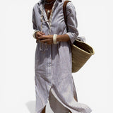 Chiara™ Button-Detail Fluid Dress