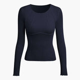 Women’s Designer Winter Top | Long Sleeve, Ribbed