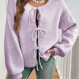 Romilly - Chic tie front knitted cardigan
