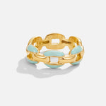 Reya Blue Chain Ring