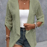 Women’s Summer Crochet Knit Cardigan | Lightweight, Long Sleeve