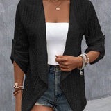 Women’s Summer Crochet Knit Cardigan | Lightweight, Long Sleeve