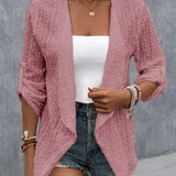 Women’s Summer Crochet Knit Cardigan | Lightweight, Long Sleeve