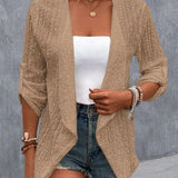 Women’s Summer Crochet Knit Cardigan | Lightweight, Long Sleeve