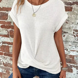 Women’s Casual Summer T-Shirt | Short Sleeve, Textured