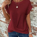 Women’s Casual Summer T-Shirt | Short Sleeve, Textured