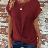 Women’s Casual Summer T-Shirt | Short Sleeve, Textured