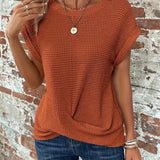 Women’s Casual Summer T-Shirt | Short Sleeve, Textured