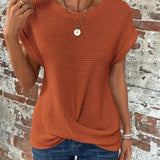 Women’s Casual Summer T-Shirt | Short Sleeve, Textured