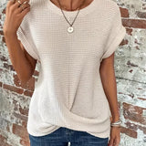 Women’s Casual Summer T-Shirt | Short Sleeve, Textured