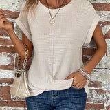 Women’s Casual Summer T-Shirt | Short Sleeve, Textured