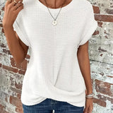 Women’s Casual Summer T-Shirt | Short Sleeve, Textured