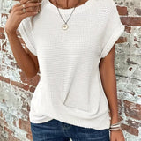 Women’s Casual Summer T-Shirt | Short Sleeve, Textured