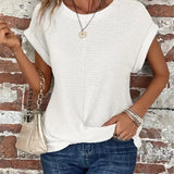 Women’s Casual Summer T-Shirt | Short Sleeve, Textured