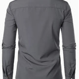 Men's Designer Dress Shirt | Contrast Trim, Long Sleeve