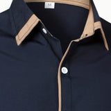 Men's Designer Dress Shirt | Contrast Trim, Long Sleeve