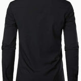Men's Designer Dress Shirt | Contrast Trim, Long Sleeve
