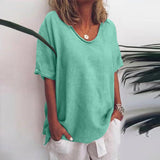 Women’s Summer Tunic Top | Oversized, Short Sleeve