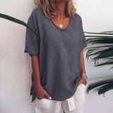 Women’s Summer Tunic Top | Oversized, Short Sleeve