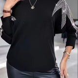 Whitney - Chic Long-Sleeve Sequin Sweater