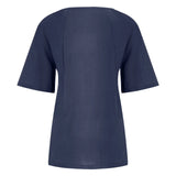 Women’s Casual Summer Shirt | Short Sleeve, Asymmetrical