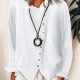 Women’s Casual Summer Shirt | Long Sleeve, Oversized