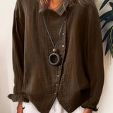 Women’s Casual Summer Shirt | Long Sleeve, Oversized