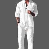 Men's Summer Two Piece Set | Relaxed, Trouser & Top