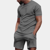Men's Casual Two Piece Set | Basic, Shorts & T-Shirt