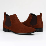 Men’s Suede Chelsea Boots | Slip-On, Squared Toe