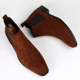 Men’s Suede Chelsea Boots | Slip-On, Squared Toe